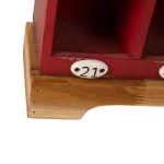 Glitzhome 25 in. Wood and Metal Countdown to Christmas Advent Calendar Decor - Red thumbnail 4