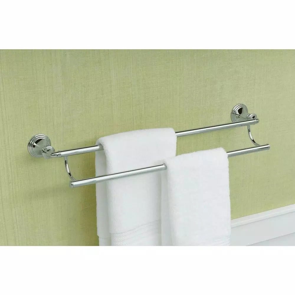 KOHLER Devonshire 24 in. Double Towel Bar, Polished Chrome