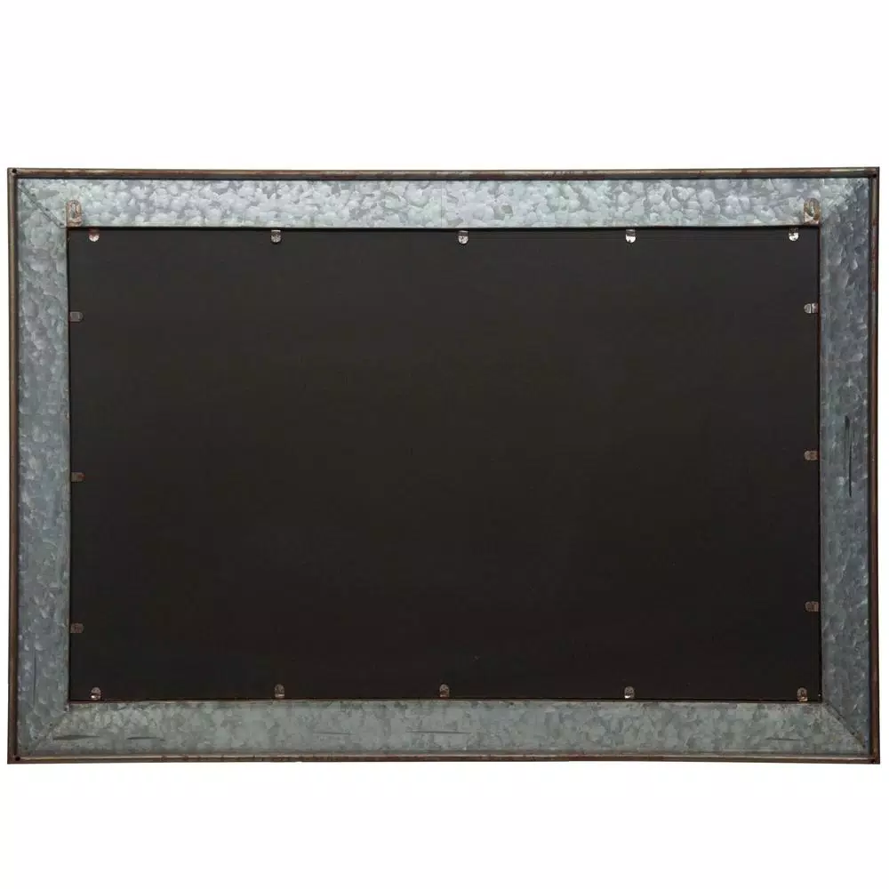 Pinnacle Rustic Galvanized Metal Framed Monthly Chalkboard Calendar Wall Mount Memo Board