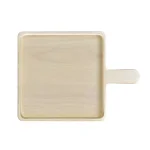 Noritake Hammock Wood 16.5 in. x 12 in. Square Wood Serving Platter, Blonde Finish thumbnail 1