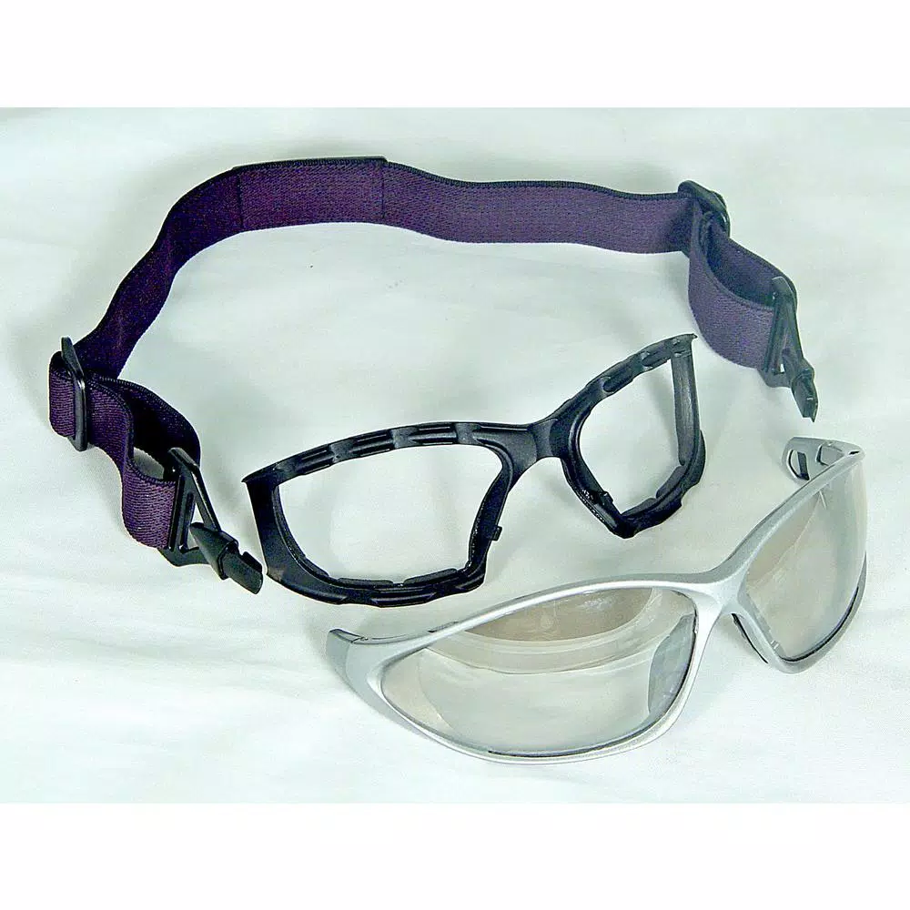 DEWALT Framework Indoor/Outdoor Safety Glasses with Foam Shield and Interchangeable Head Strap