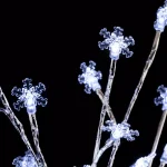 Alpine Corporation 58 in. Frosty Christmas Snowflake Tree with 120 Cool White LED Lights thumbnail 8