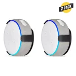 Wasserstein Wall Mount for Echo Dot (3rd Gen) - Black (2-Pack) thumbnail 1