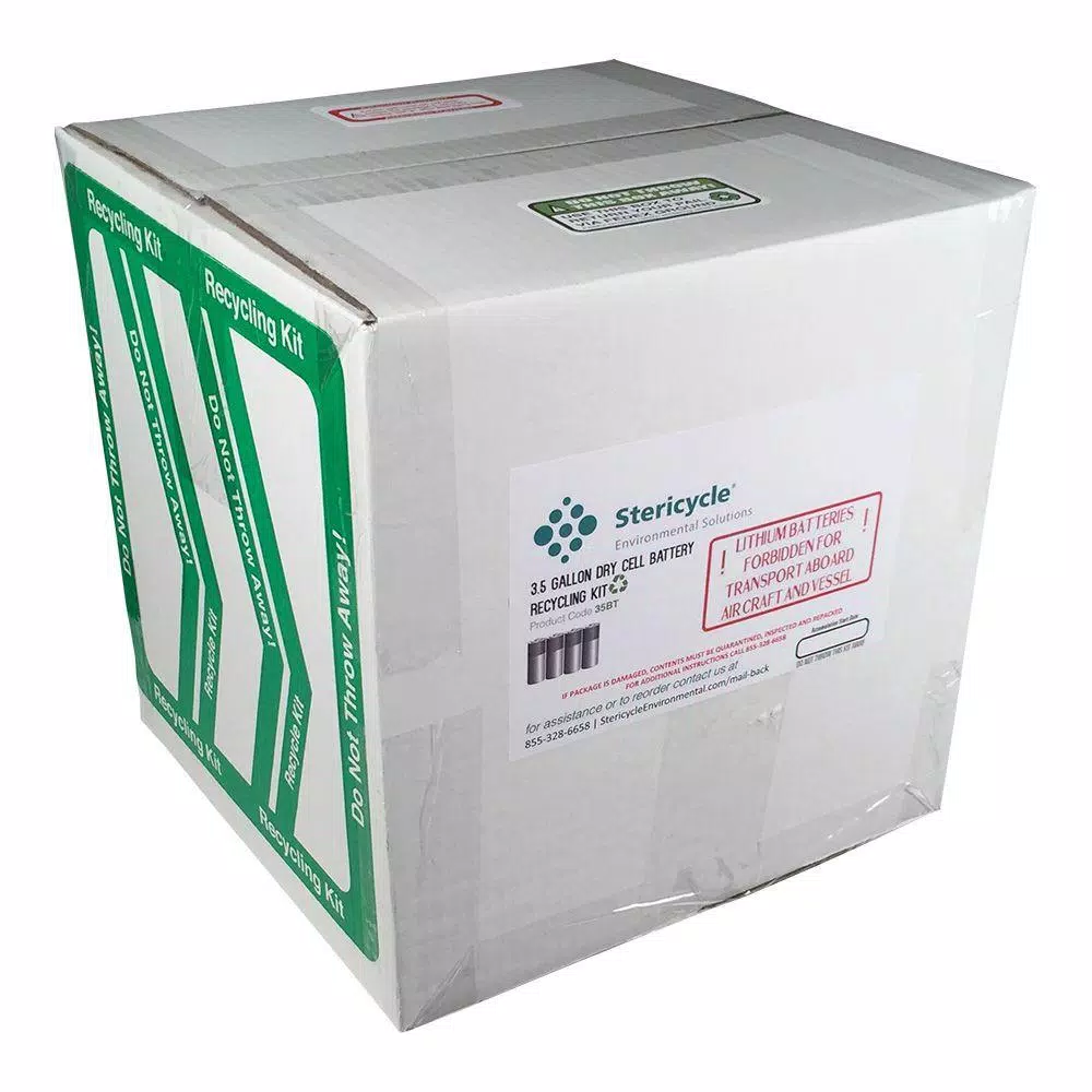 Unbranded 3.5 Gallon Lithium Battery Recycling Kit with Fireproof Insulation and Prepaid Shipping