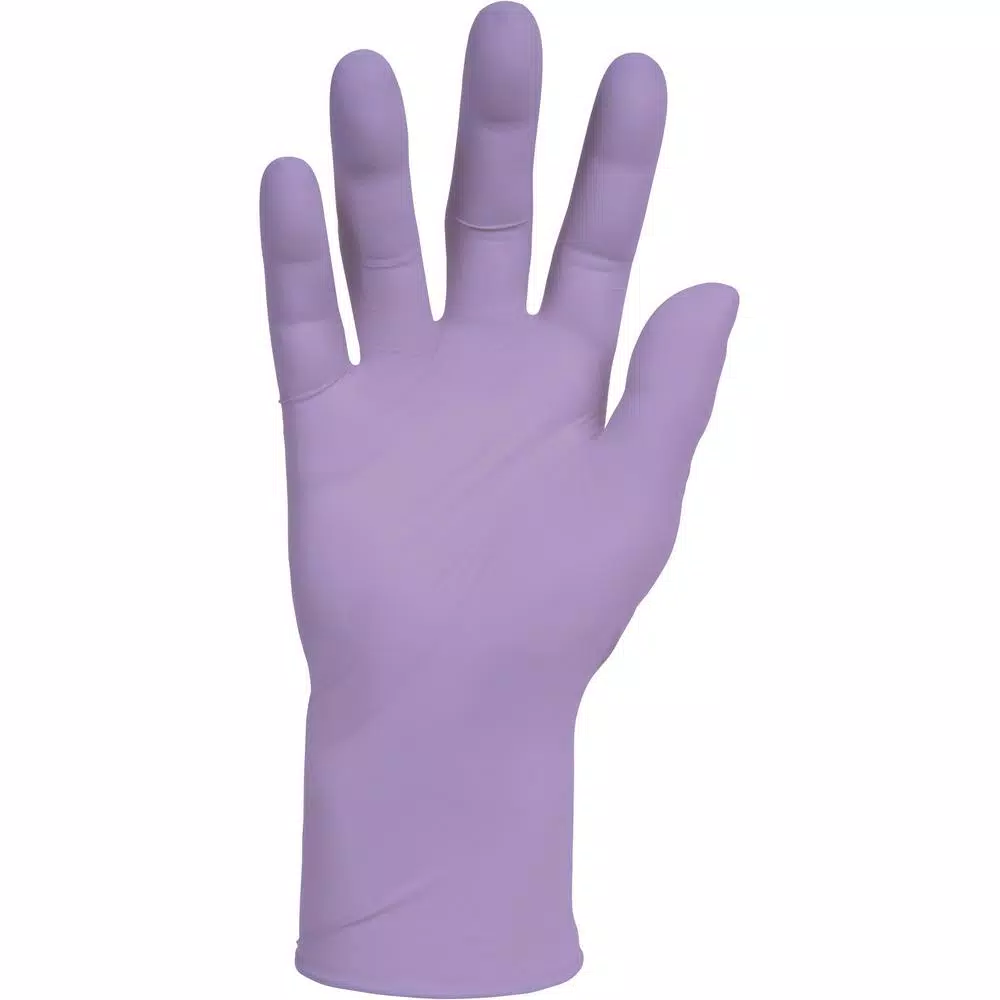 Kimberly-Clark PROFESSIONAL Lavender Nitrile Exam Gloves, Latex-Free, Powdered, Large (250 Count)