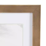 DesignOvation Gallery Rustic Brown Wood Picture Frame Set, 4-Pack, Fits 3.5x5 in. with Mat or 5x7 in. Without Mat thumbnail 4