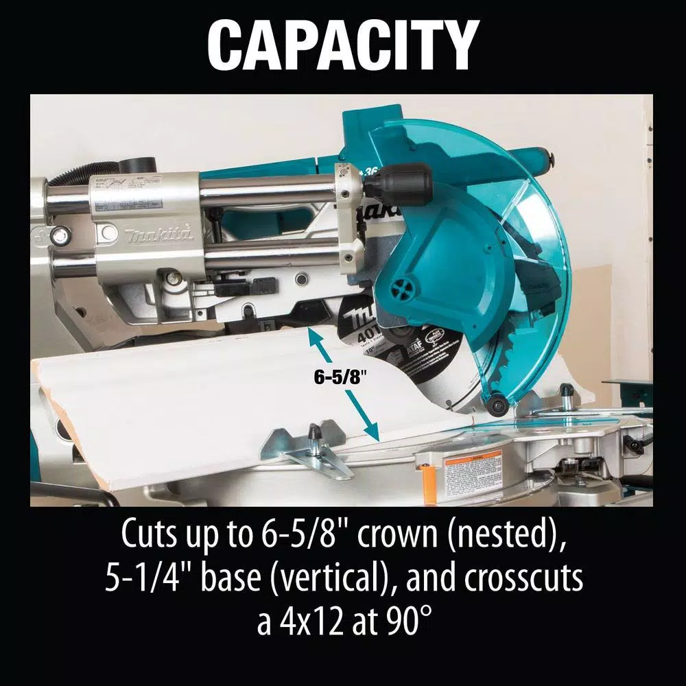 Makita 10 in. Dual-Bevel Sliding Compound Miter Saw, 18V X2 LXT Brushless Cordless (Tool Only)