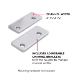TowSmart Class I 1-7/8 in. Ball Coupler with 2 in. to 2-1/2 in. Adjustable Collars thumbnail 5