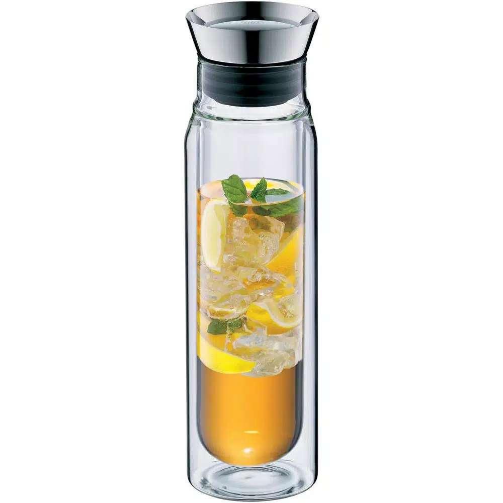 alfi .8 Qt. Double-Wall Borosilicate Glass Carafe with Stainless Steel Lid