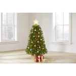 Home Accents Holiday 4.5 ft North Valley Spruce Artificial Christmas Tree with 200 Warm White Mini Lights thumbnail 2