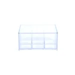 Mind Reader Clear Acrylic 6-Compartment Tea Bag Organizer and Pantry Storage Container with Lid thumbnail 1