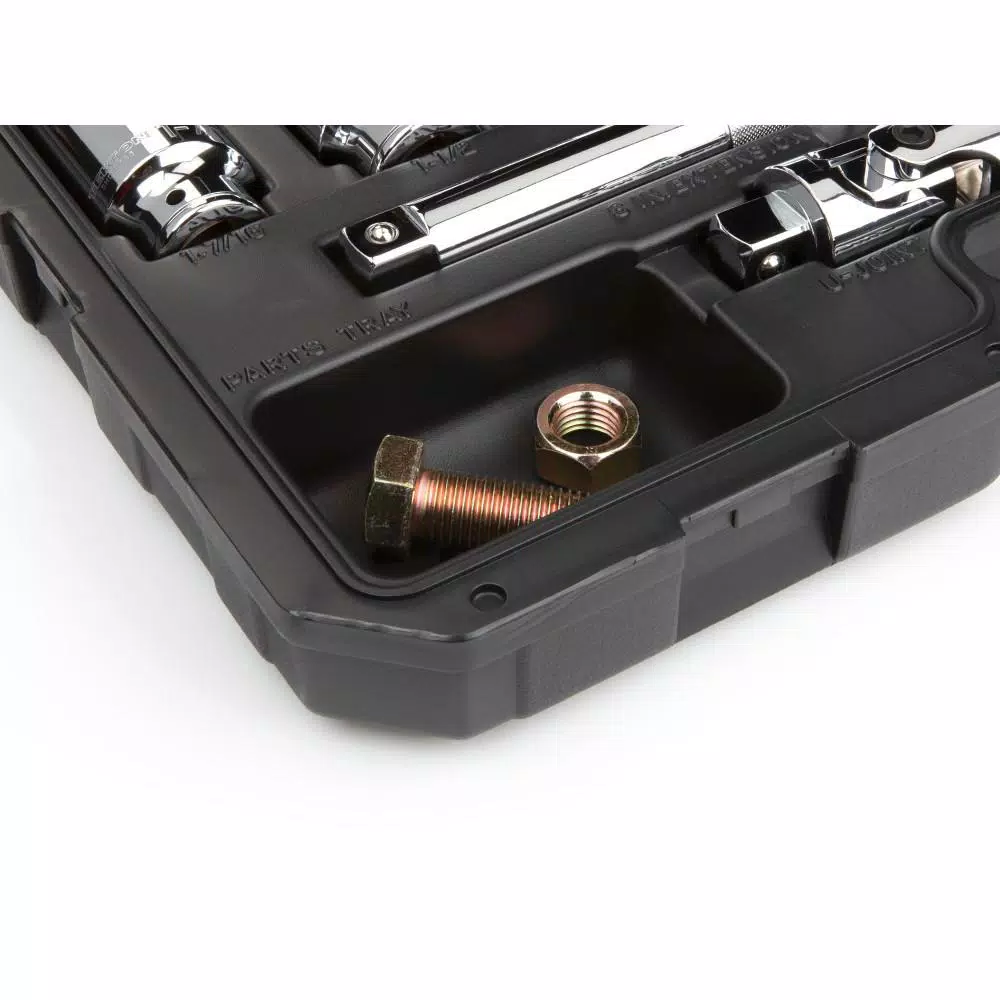 TEKTON 25-Piece 3/4 in. Drive 12-Point Socket and Ratchet Set, SAE