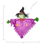 Worth Imports 43 in. Shiny Hanging Halloween Witch Figure Set of 2 - Outdoor Decor thumbnail 2