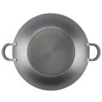 Circulon Elementum 14-Inch Hard-Anodized Nonstick Covered Wok with Side Handles, Oyster Gray thumbnail 3