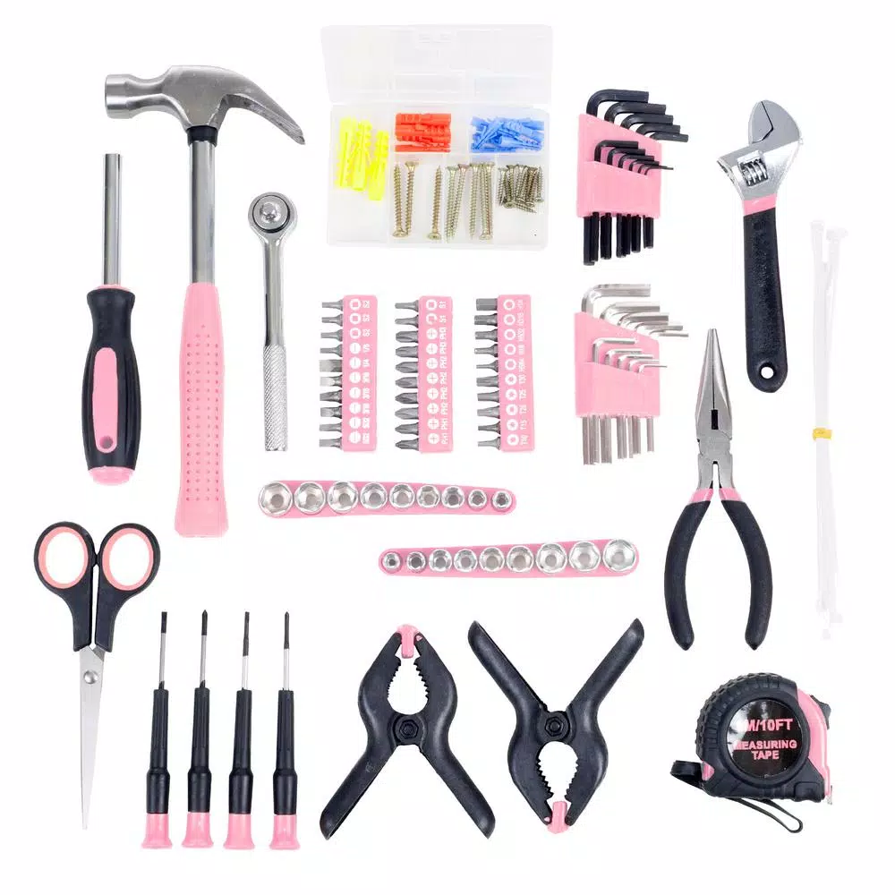 Stalwart 86-Piece Home Tool Kit with Compact Roll Up Organizer Bag