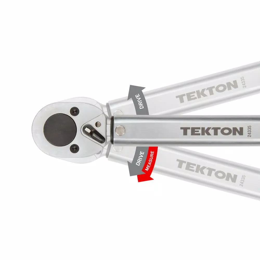 TEKTON 1/2 in. Drive Click Torque Wrench, 10-150 ft.-lb.