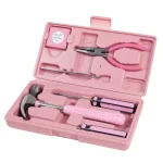 Stalwart 9-Piece Pink Household Hand Tool Set with Carrying Case thumbnail 1