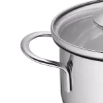 Frieling Küchenprofi 1.6 qt. Stainless Steel Stock Pot with Vented Glass Lid thumbnail 3