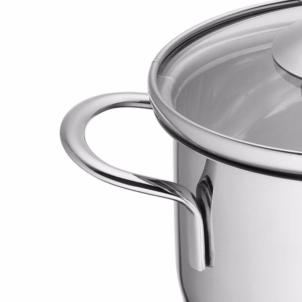 Frieling Küchenprofi 1.6 qt. Stainless Steel Stock Pot with Vented Glass Lid