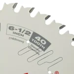 Milwaukee 6-1/2 in. 40-Tooth Fine Finish Circular Saw Blade thumbnail 2