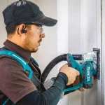 Makita 18V LXT Brushless 9 in. Drywall Sander Kit with Bonus Cut-Out Saw (XLS01T + XDS01Z) thumbnail 3