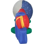Fraser Hill Farm 8 ft. NOEL Snow Globe Christmas Inflatable with Animated Lights thumbnail 8
