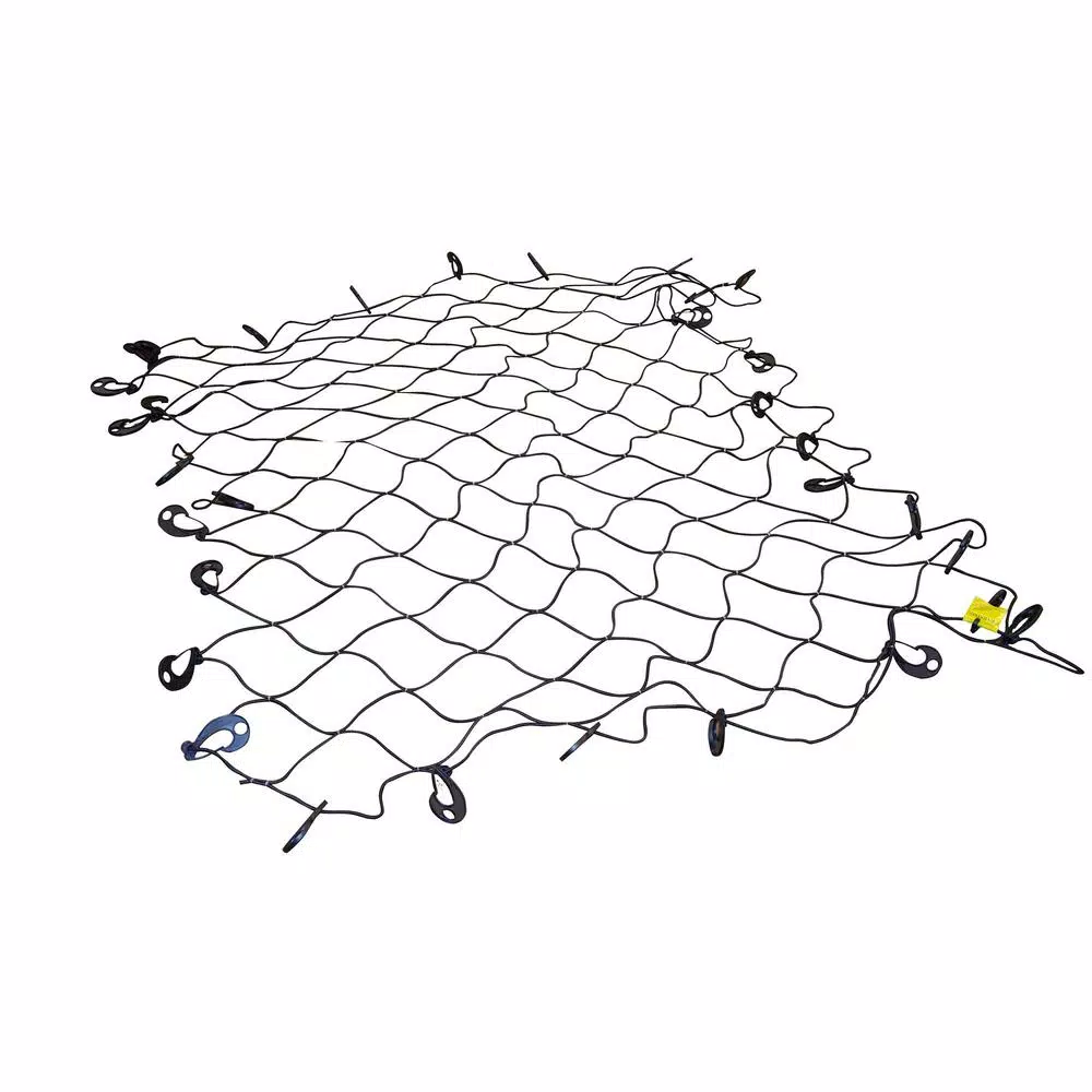 Erickson 72 in. x 96 in. Pickup Truck Cargo Net with 32 Hooks and Storage Bag
