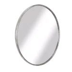 Martin Svensson Home Contemporary Round Pewter Metal Frame Accent Mirror, 36 in. x 36 in. thumbnail 3