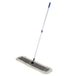 Alpine Industries 48 in. Cotton Dust Mop Set with 60 in. Telescopic Iron Handle thumbnail 1