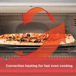 BLACK+DECKER 1550W Extra-Wide Digital Convection Toaster Oven, 8-Slice, Stainless Steel thumbnail 4
