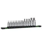 Capri Tools 15-Piece Star Bit Socket Set, S2 Steel Bits & Chrome Vanadium Sockets thumbnail 1