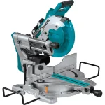 Makita 10 in. Dual-Bevel Sliding Compound Miter Saw X2 LXT Brushless Cordless with Laser and 5.0 Ah Batteries thumbnail 11