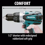 Makita 18V LXT Cordless 1/2 in. Hammer Driver-Drill Kit with (2) 4.0 Ah Batteries, Charger, and Hard Case thumbnail 7