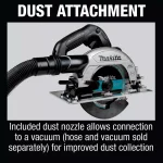 Makita 18V LXT Sub-Compact Brushless 6-1/2 in. Circular Saw with AWS, Tool Only thumbnail 13
