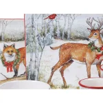 Certified International Winter Lodge Multicolored Earthenware 36 oz. Soup Bowls, Set of 4 thumbnail 2