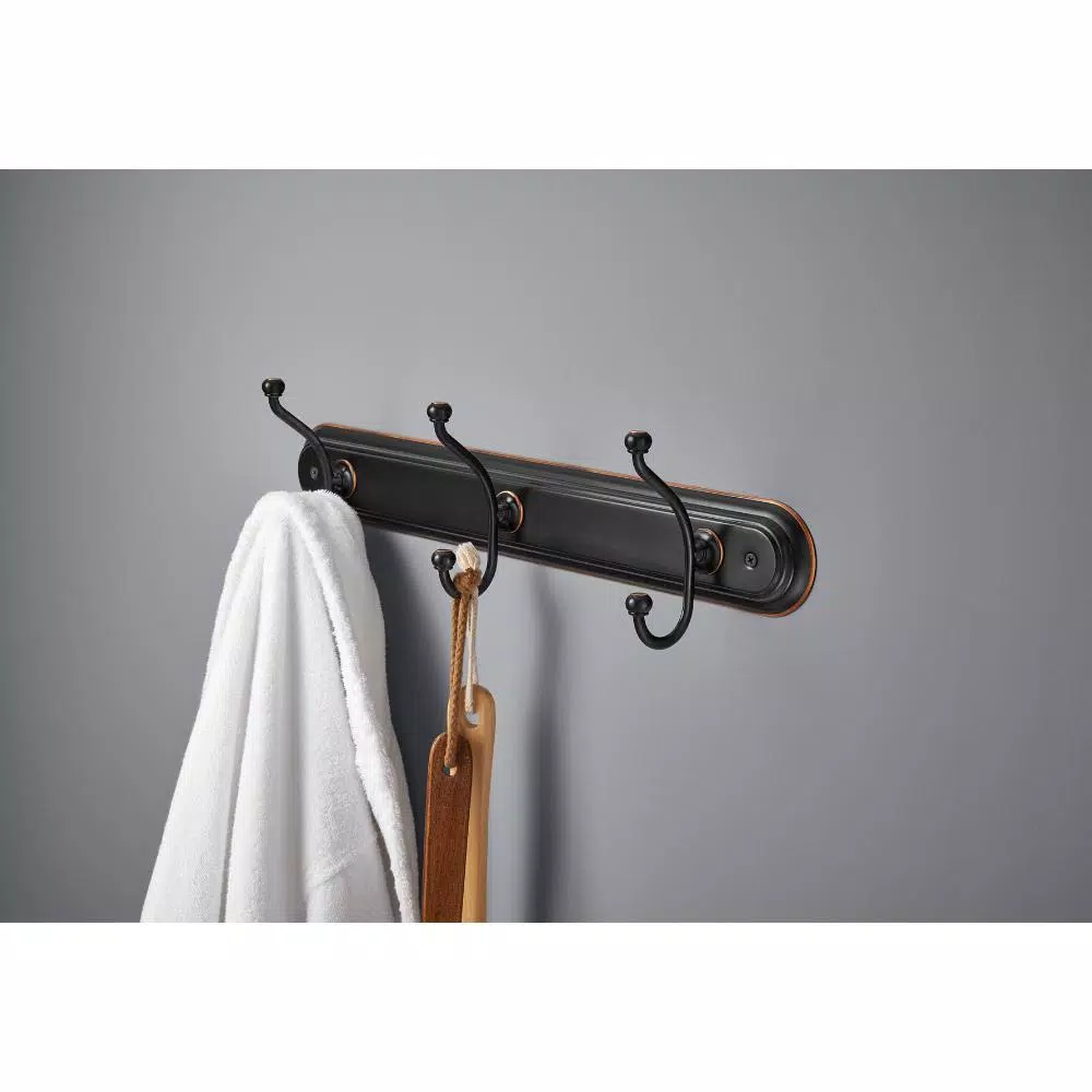 Delta Porter Triple Towel Hook, Oil Rubbed Bronze