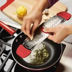 Rachael Ray Stainless Steel Multi-Grater with Red Silicone Handles thumbnail 4