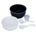 SPT 8-Cup Beige Smart Rice Cooker with Steam Basket and Built-In Timer thumbnail 5