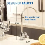 Aquasana AQ-5200 2-Stage Under Counter Drinking Water Filtration System with Brushed Nickel Faucet thumbnail 10
