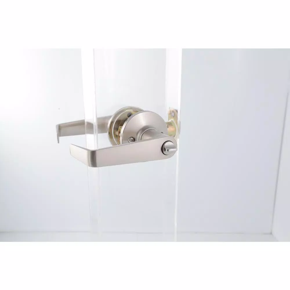 Toledo Fine Locks Segovia Unkeyed Interior Privacy Lever Set, Satin Nickel