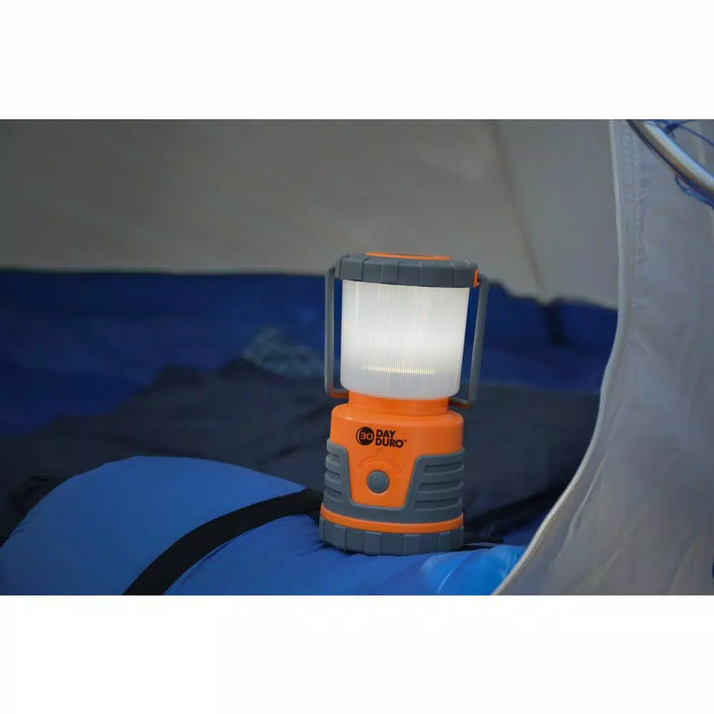 UST Duro LED 700 Lumen Battery Powered 30-Day Lantern, Water Resistant, Orange