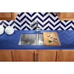 KOHLER Vault and Strive Premium Hardwood Cutting Board - Edge Grain Wood Prep Station thumbnail 2