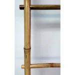 MGP 5 ft. Solid Bamboo 5-Bar Ladder Towel Rack - Natural Sand Finish thumbnail 3