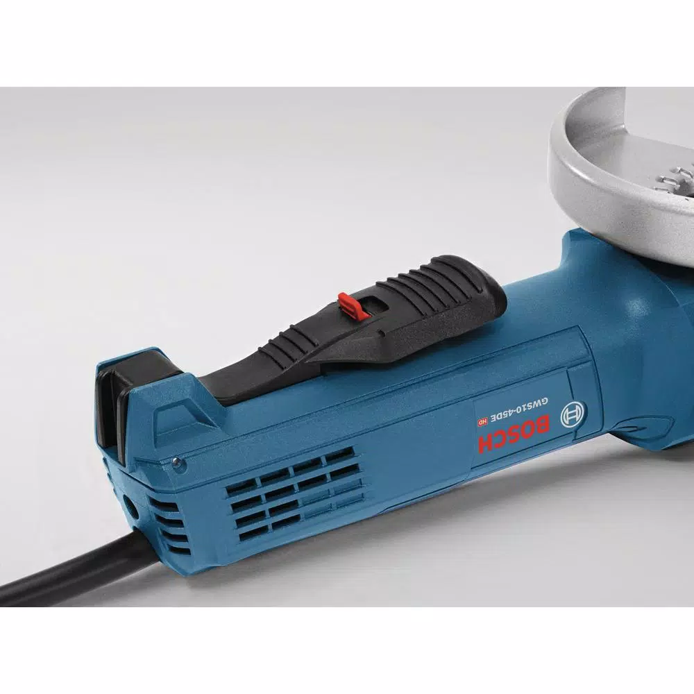 Bosch GWS10-45DE 4-1/2 in. Corded Angle Grinder, 10 Amp, No-Lock-On Paddle Switch