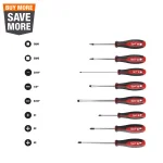 Milwaukee 8-Piece Screwdriver Set with Magnetic Hardened Tips thumbnail 1
