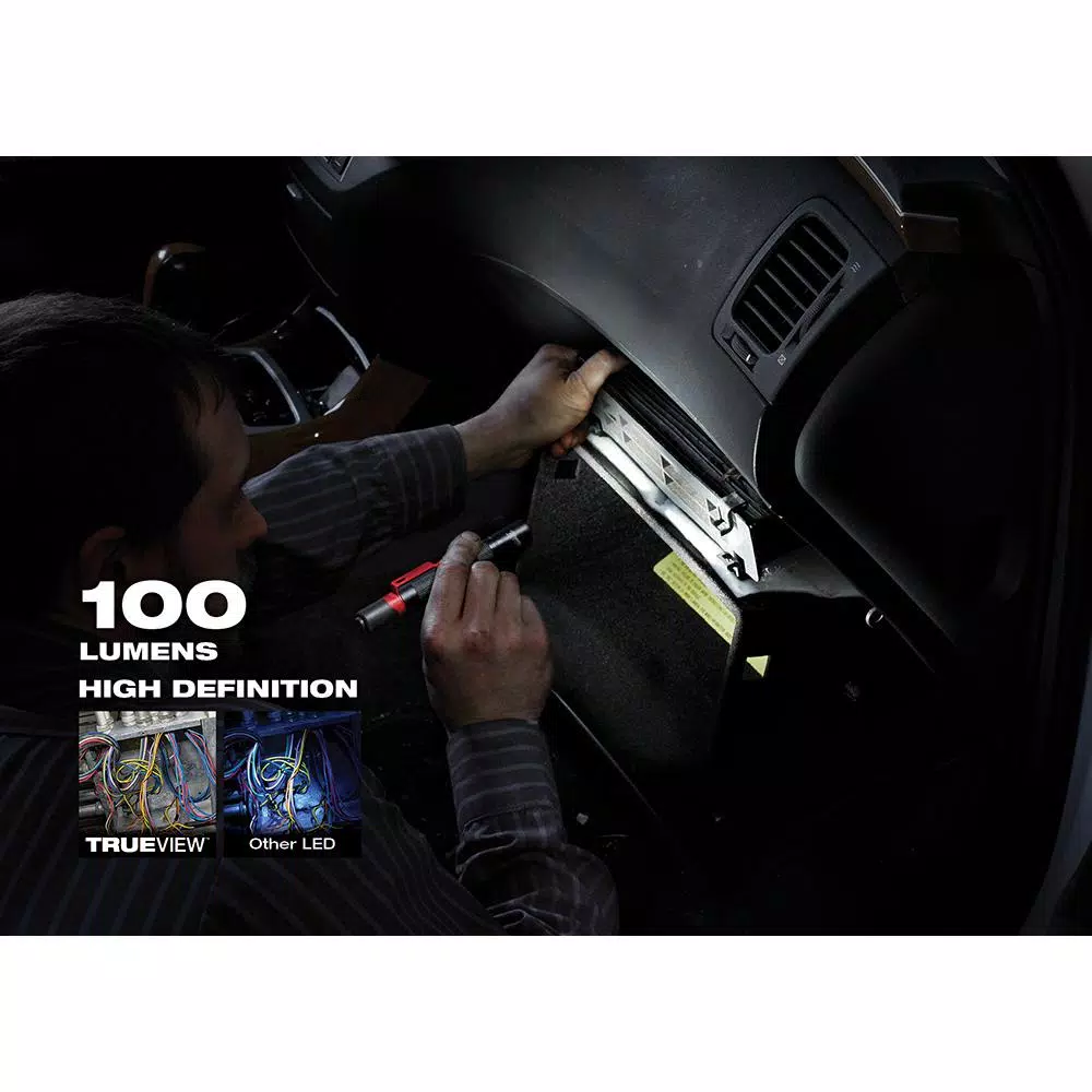 Milwaukee 100 Lumen TRUEVIEW High Definition LED Aluminum Penlight with Clip
