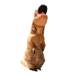 ALEKO's Inflatable Tyrannosaurus Rex Adult Costume - Orange and Black Dinosaur Bodysuit thumbnail 4
