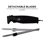 Ovente 17.5 in. Stainless Steel Electric Kitchen Knife with Sheath and Safety Button thumbnail 4