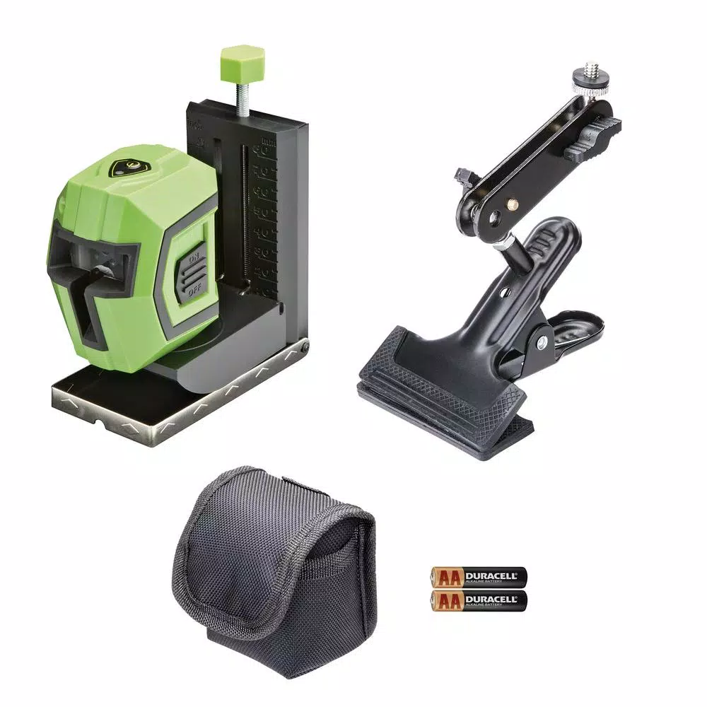 PowerSmith Self-Leveling Cross-Line Laser Level with Mode Lock, Magnetic Base, Clamp, and Tripod Mount