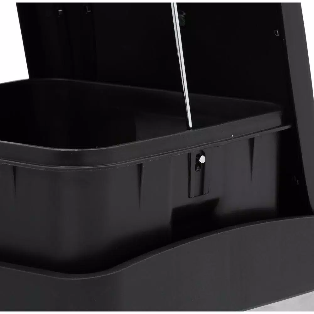 Step N' Sort 16-Gallon 2-Compartment Stainless Steel Trash Can and Recycling Bin